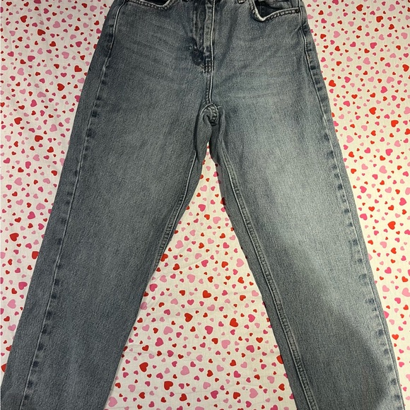 Iconic Topshop petite Moto Mom jeans size 25 length 32 👖 In light fade blue - Picture 3 of 4